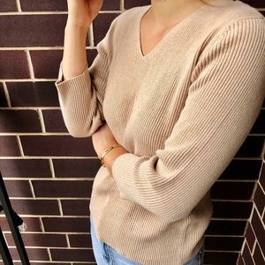 Boho Cozy Casual V Necks Sweater Pullover